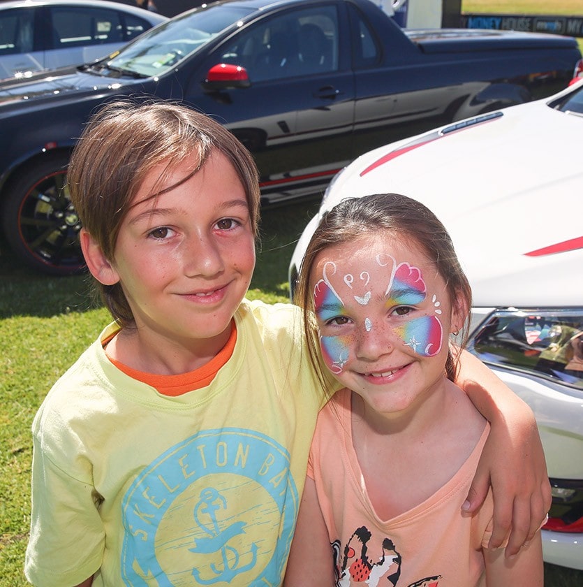 Two Kids at a Community Event